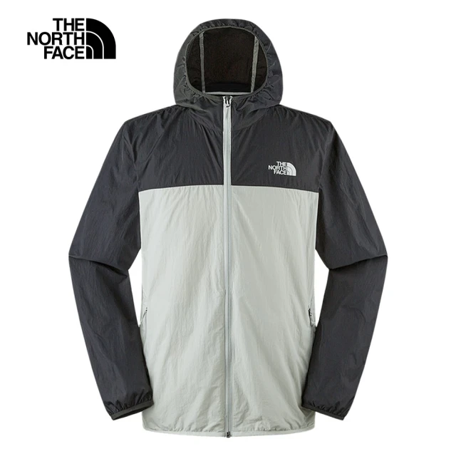 The North Face TNF 風衣外套 拼接防潑水防曬 M MFO UPF JACKET - AP 男 灰(NF0A8AUSAZ5)