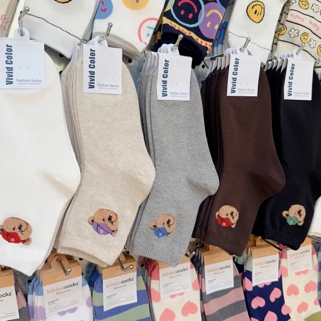 【Porabella】B組熊熊襪 正韓襪 韓國襪子 動物襪 小熊襪 泰迪熊 韓妞必備 可愛女生襪子 SOCK