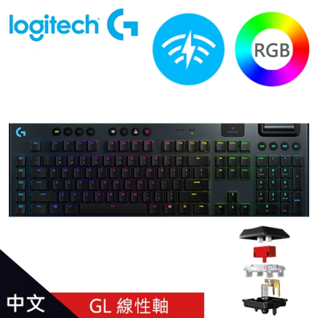 Logitech 羅技 G913 TKL 無線 80%機械式