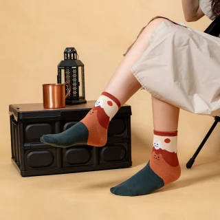 【AHUA 阿華有事嗎】HUAER原創設計襪款組合-1(MIT設計製造 女生襪子 文創禮贈品 襪子推薦)