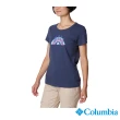 【Columbia 哥倫比亞】女款-Daisy Days™LOGO短袖上衣-深藍色(UAL31250NY/IS)