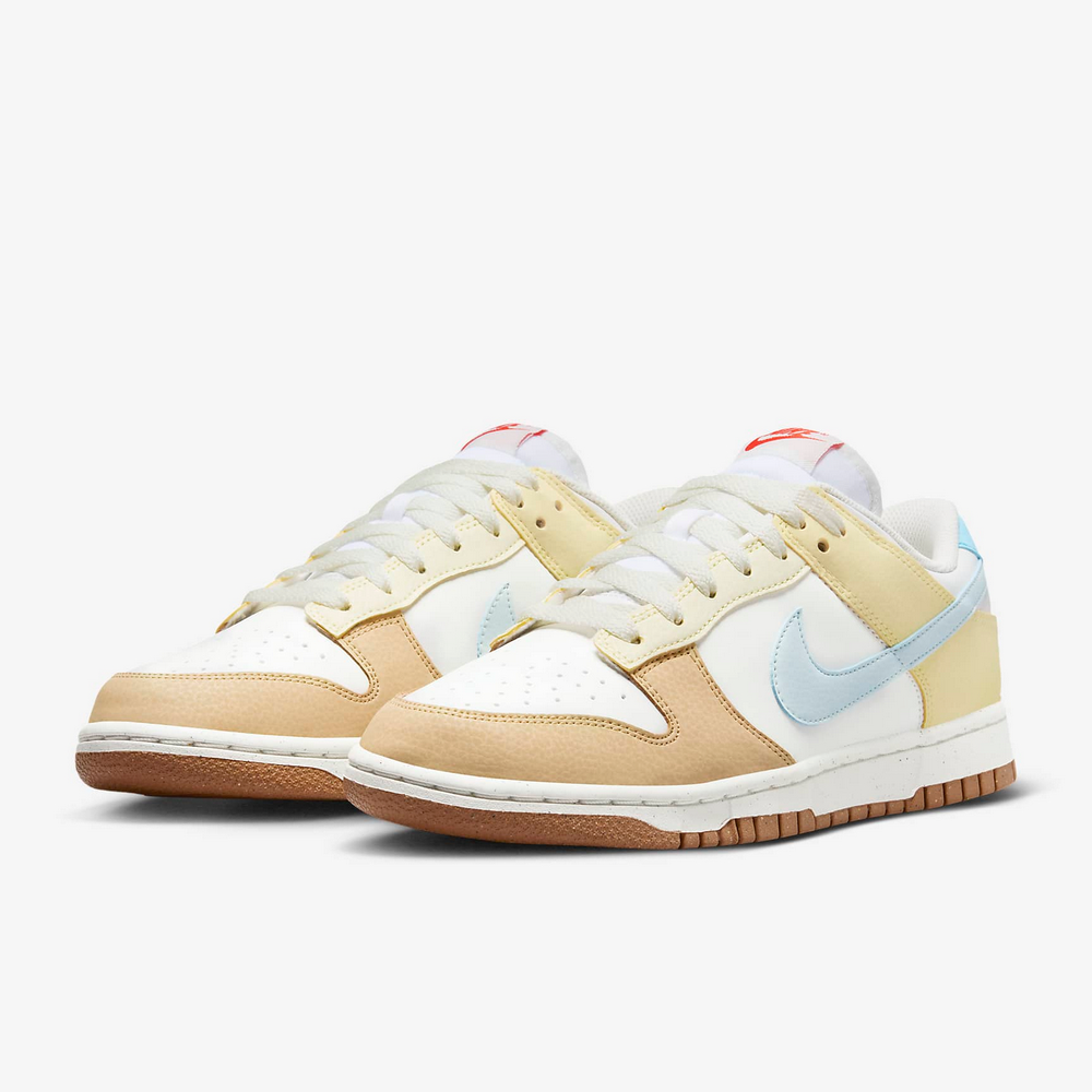 【NIKE 耐吉】休閒鞋 運動鞋 女鞋 W DUNK LOW NEXT NATURE 藍黃白 低筒 皮革(FZ4347100)