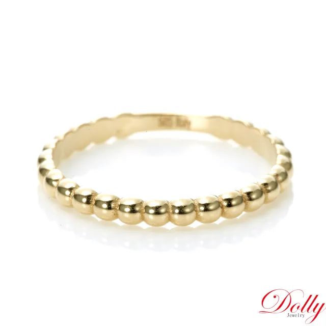 【DOLLY】14K金 輕珠寶黃K金戒指