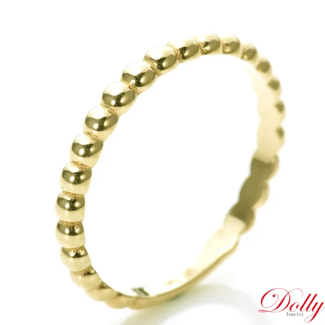 【DOLLY】14K金 輕珠寶黃K金戒指