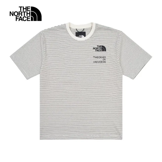 【The North Face 官方旗艦】北面UE男款米白色舒適透氣短袖T恤｜885PQLI