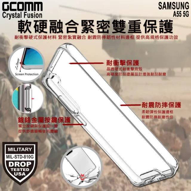 【GCOMM】三星 A55 5G 晶透軍規防摔殼 Crystal Fusion(三星 A55 5G)