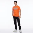 【NAUTICA】男裝 率性品牌文字LOGO短袖T恤(橘色)