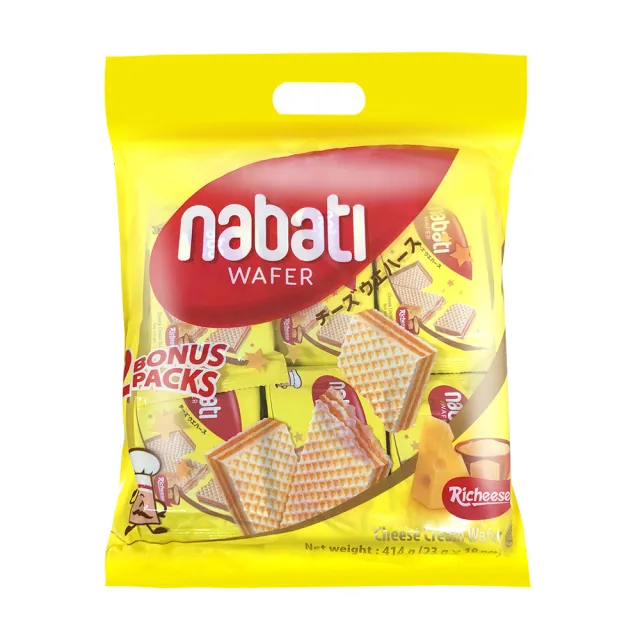 【Nabati】麗芝士/麗巧克威化餅 起司/巧克力/花生(任選414g)