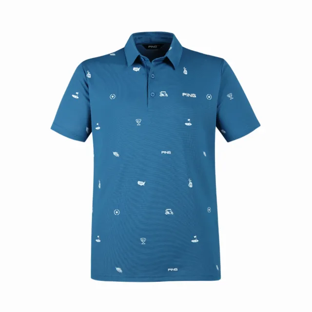 【PING】男款GOLF網眼吸濕排汗抗UV短袖POLO衫-共4色(高爾夫球衫/PA24191)