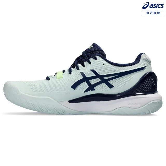 【asics 亞瑟士】GEL-RESOLUTION 9 女款 法網配色 網球鞋(1042A208-301)