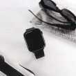 【Watchband】Apple Watch 全系列通用錶帶 蘋果手錶替用錶帶 磁吸彎折扣 編織尼龍錶帶(黑/灰白/粉色)