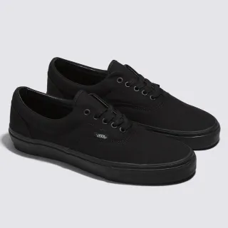 【VANS 官方旗艦】Era 男女款黑色滑板鞋/休閒鞋/帆布