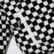 【VANS 官方旗艦】Faux Checker Puffer 女款白色/黑白棋盤格雙面穿羽絨外套