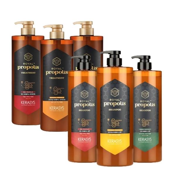 【KeraSys 可瑞絲】任選3入組_蜂王漿活力光澤 洗髮精/護髮素1000ml(台灣總代理)