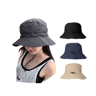 【QIDINA】自帶收納輕便防曬遮陽帽漁夫帽-P(高爾夫帽 運動帽 健身帽 防曬遮陽帽)