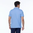 【NAUTICA】男裝 跳色條紋休閒短袖POLO衫(藍色)