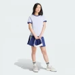 【adidas 愛迪達】上衣 女款 短袖上衣 運動 三葉草 VRCT TEE 藍紫 IX1916