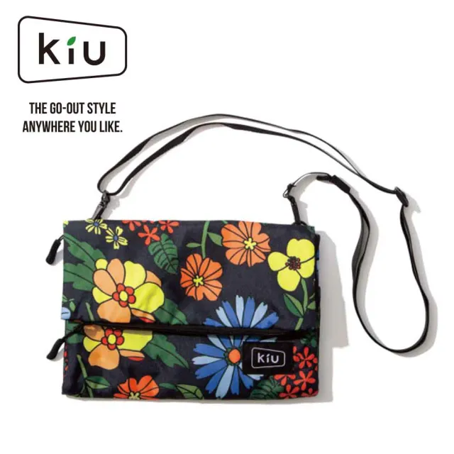【KIU】日本 原廠貨 中性 WATER REPELLENT STORAGE SACOCHE 隨身包 健行/生活/旅行 罌粟花