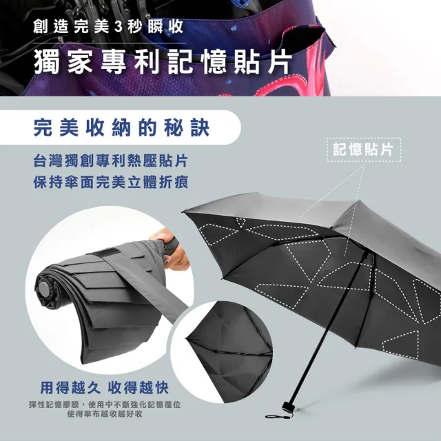 【大振豐】金馬奇幻影展 限量聯名 記憶迅收機能傘 自動開收傘(記憶貼片 快速收傘 抗UV 防潑水)
