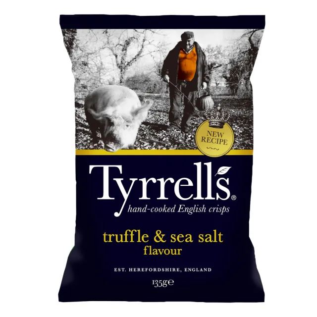 【Tyrrells泰勒思】英國洋芋片 任選5入組(150g/黑松露海鹽135g)