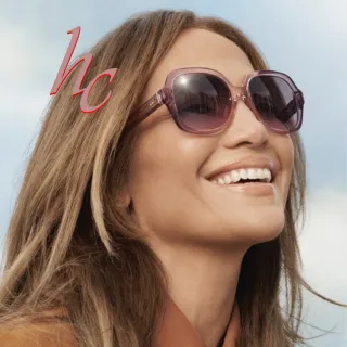 【COACH】珍妮佛羅培茲代言配戴款 亞洲版 時尚太陽眼鏡 HC8395F 581390 透晶紫漸層鏡片 公司貨