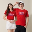 【ELLE ACTIVE】男女共款 法式經典Be PARIS圓領短袖T恤(多色任選)