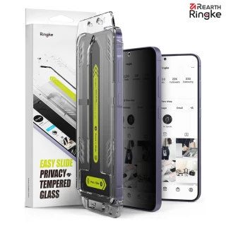 【Ringke】Galaxy S24 Ultra Privacy Tempered Glass 防窺鋼化玻璃螢幕保護貼－2入(Rearth附安裝工具)