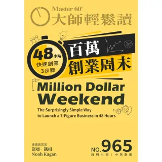 【MyBook】大師輕鬆讀 NO.965 百萬創業周末(電子雜誌)