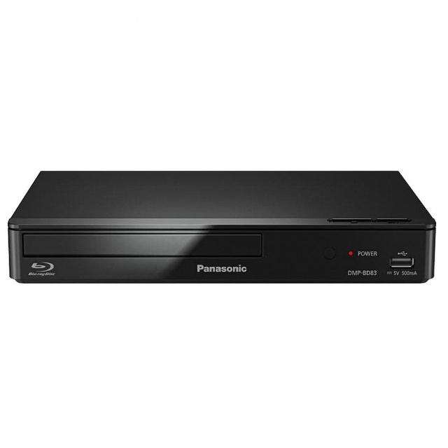 Panasonic國際牌 DMP-BD83 是一款經典2D藍光播放器，支援BD-R及BD光碟型別，影片格式包含MPEG-4。具備USB插槽及HDMI影片輸出，採用託盤式光碟放入方式，適合110V電源使用。無WiFi及上次播放記憶功能，配件簡易，產地中國，全臺1年保固，BSMI許可字號R31417。完美選擇藍光影片愛好者，提供穩定高畫質播放體驗。