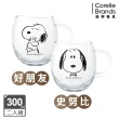 【康寧 Pyrex】買1送1 SNOOPY 黑白復刻耐熱玻璃杯(兩款任選)