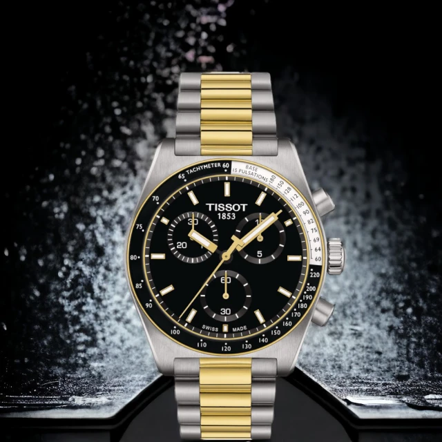 【TISSOT 天梭】官方授權 PR516 經典復刻計時腕錶 男錶 手錶  職場新鮮人 禮物(T1494172205100/40mm雙色)