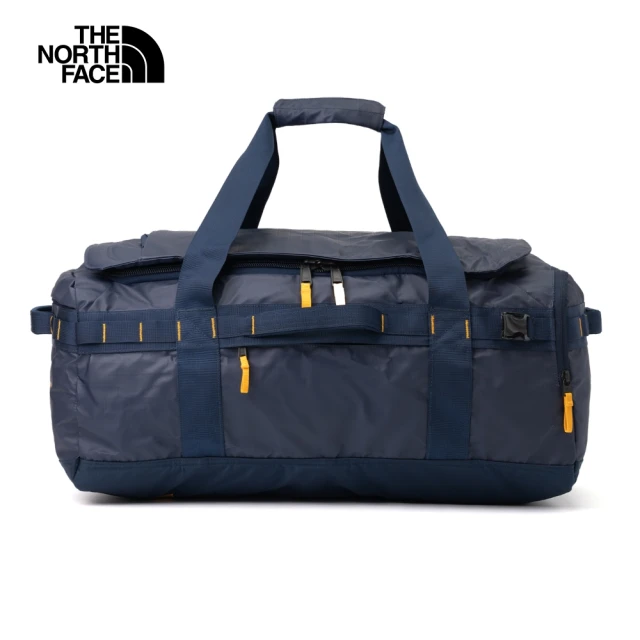 The North Face 北面男女款藍色防潑水背提兩用旅行袋｜52S3H7I