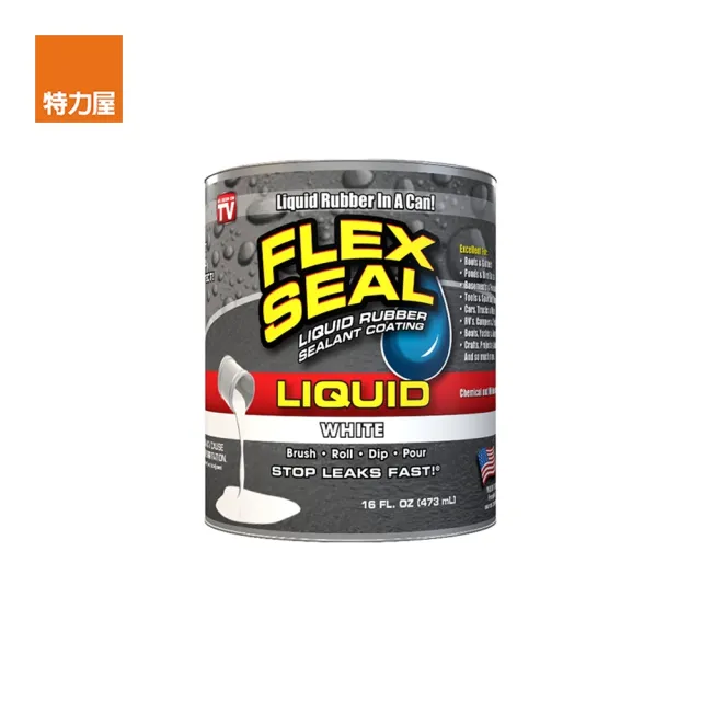 【FLEX SEAL】LIQUID 萬用止漏膠 亮白色 473ml