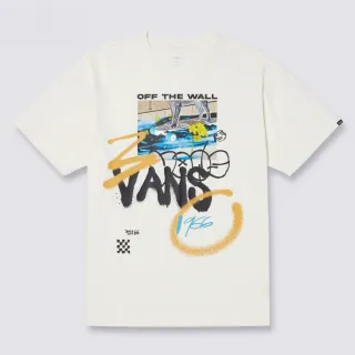 【VANS 官方旗艦】Collage 男女款米色短袖T恤