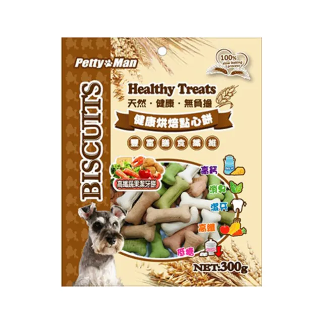 【PettyMan】健康烘焙點心餅乾 300g(犬零食/寵物零食/兔子零食/蜜袋鼯零食)