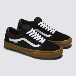 【VANS 官方旗艦】Skate Old Skool 男女款黑色專業滑板鞋