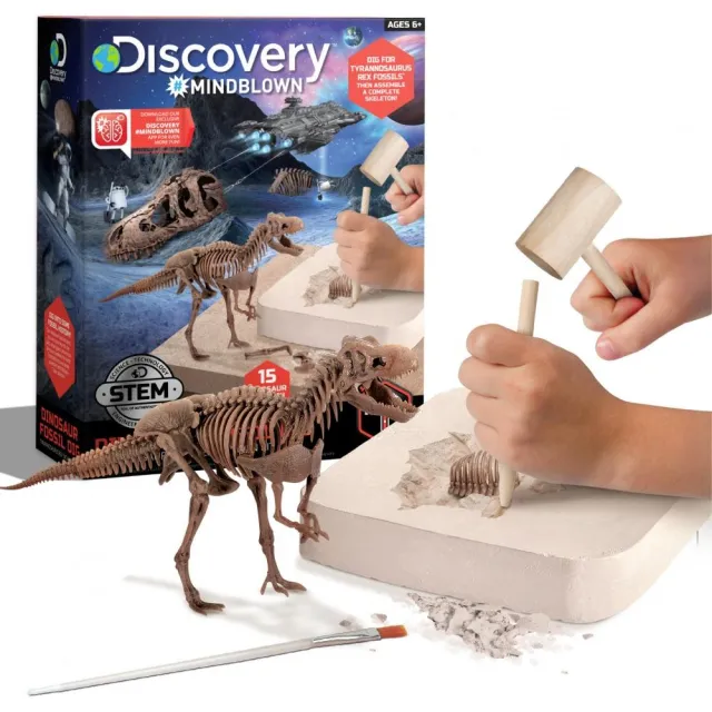 Discovery 恐龍化石挖掘套組-霸王龍立體拼圖