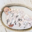 【La Millou】竹纖涼感嬰兒包巾+豆豆安撫兔(多款可選_彌月禮盒)