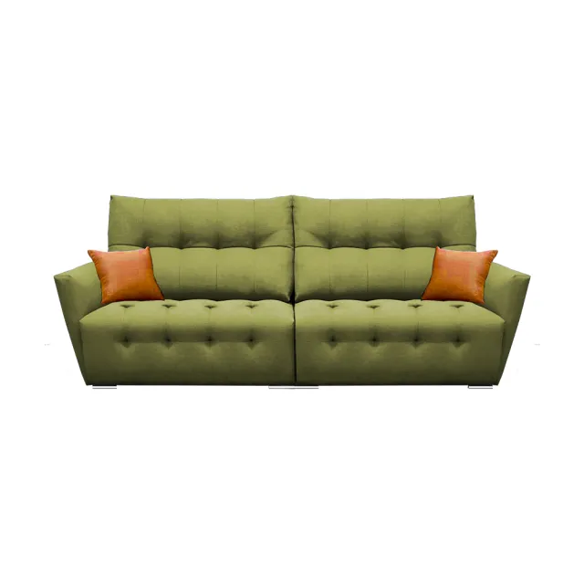 【IHouse】極度舒適 厚實靠墊 天絲涼感貓抓布沙發 4人座