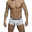 【ADDICTED】三件組經典款LOGO標誌四角褲  AD性感平口內褲-AD421P