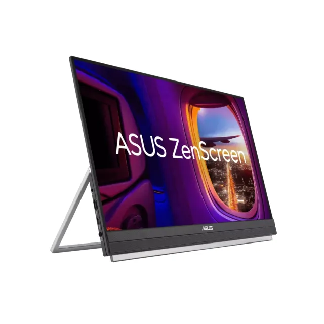 【ASUS 華碩】ZenScreen MB229C 22型 100Hz 可攜式螢幕(USB-C/手把/可折疊支架設計/C型夾/喇叭)