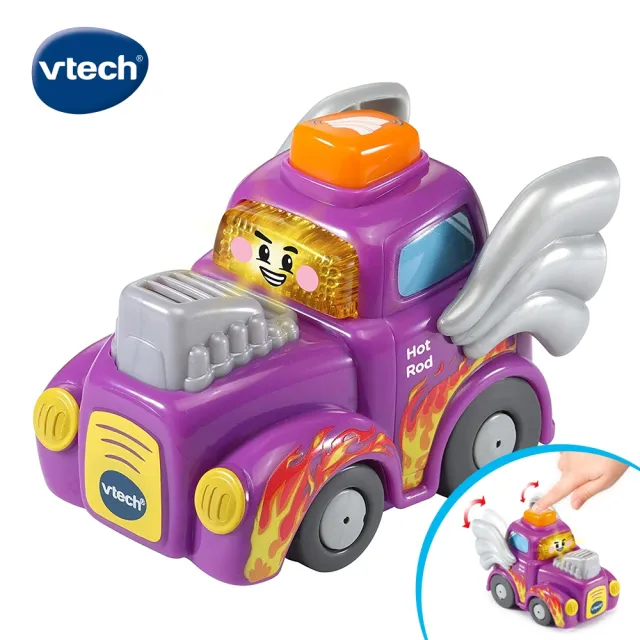 【Vtech】嘟嘟聲光互動車3入組(感統玩具最推薦)