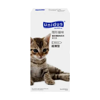 【Unidus優您事】動物系列保險套-隱形貓咪超薄型12入/盒(情趣職人)