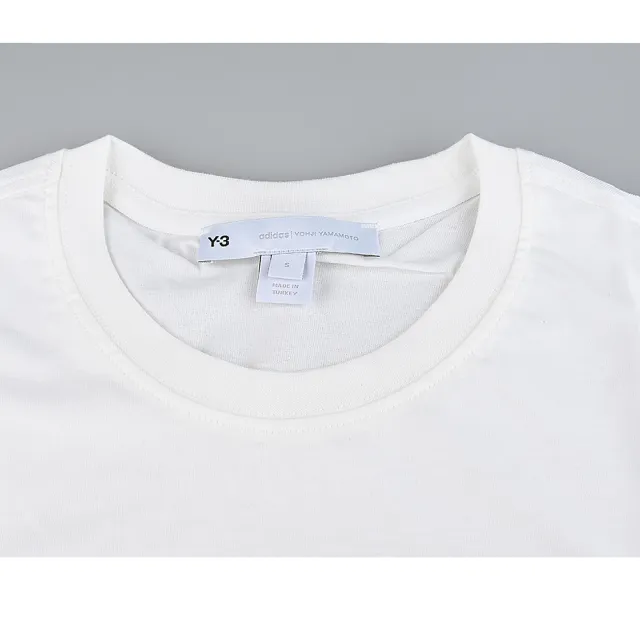 【Y-3 山本耀司】Y-3 橘字LOGO耀司拼音圖案純棉短袖T恤(平輸品/男款/白)