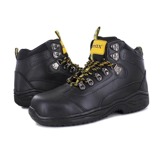 【帕瑪斯安全鞋】中高筒銀纖氣墊防滑安全鞋/抗菌除臭/符合CNS(P00301H黑)