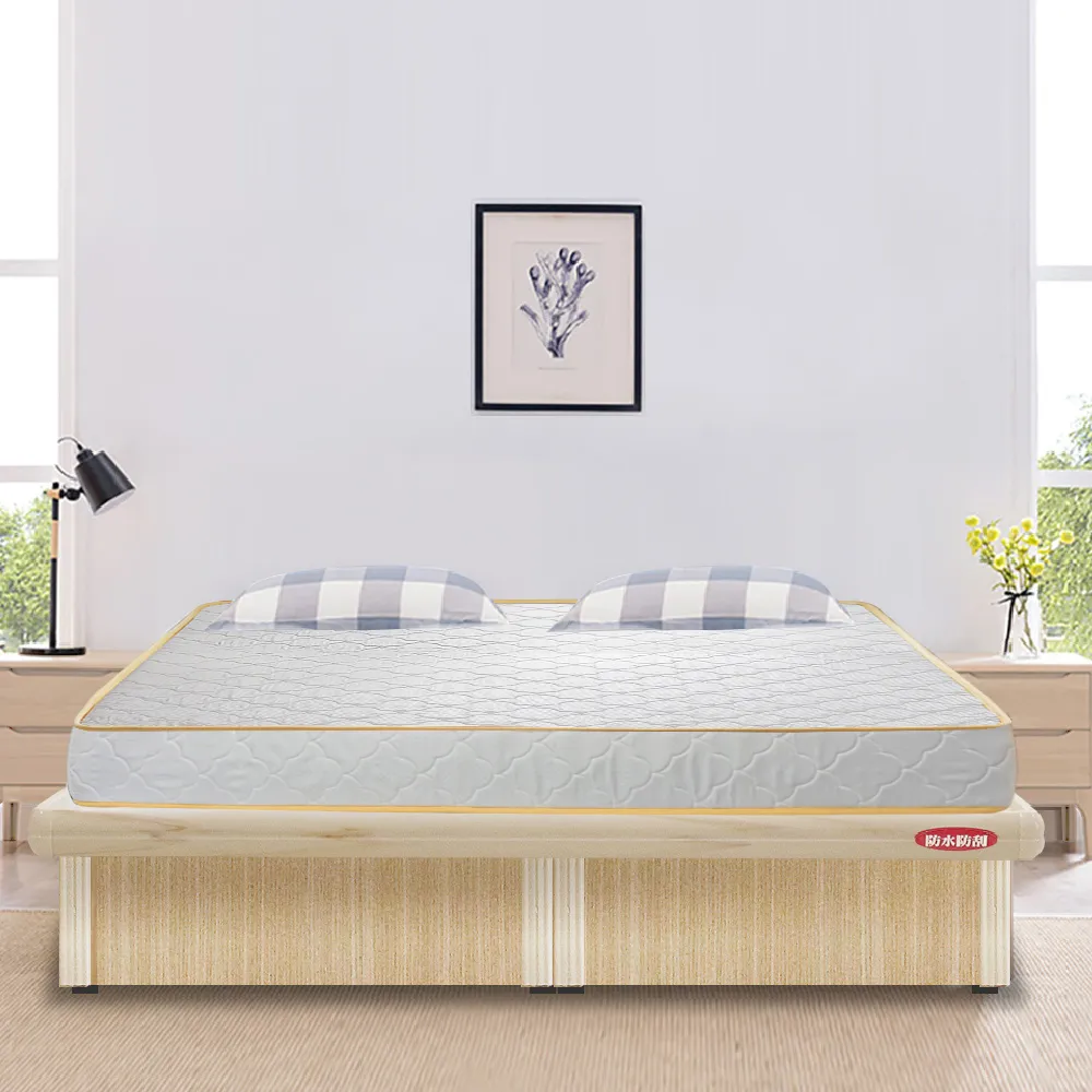 【ASSARI】房間組二件 側掀+獨立筒床墊(雙大6尺)