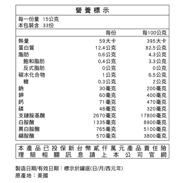 【三多】乳清蛋白C+I  4入組(共2000g)