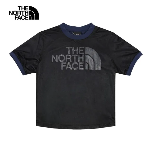 The North Face 官方旗艦】北面UE女款黑色吸濕排汗舒適透氣短袖T恤 