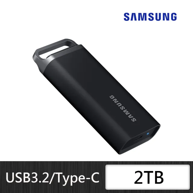 【SAMSUNG 三星】搭 5埠 交換器 ★ T5 EVO 2TB Type-C USB 3.2 Gen 1 外接式ssd固態硬碟 (MU-PH2T0S/WW)