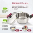 【Tefal 特福】香頌不鏽鋼系列聰明瀝水16CM單柄湯鍋(加蓋)